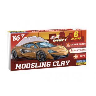 Пластилін 6 кольорів 120 грам Drift King YES, 540654 7421 фото