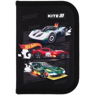 Пенал с наполнением 1 отделение 2 отворота Kite Hot Wheels HW25-622H-1, 70061 8650 фото