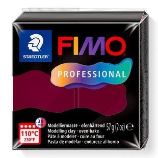 Полимерная глина Fimo Professional бордовая 57 грамм Staedtler, 804023 9202 фото