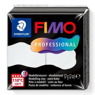 Полімерна глина Fimo Professional біла 57 грам Staedtler, 80400 4965 фото