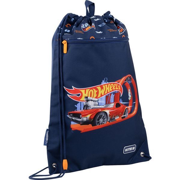 Сумка для взуття з кишенею Kite Education Hot Wheels HW22-601M-1, 61786 71 фото