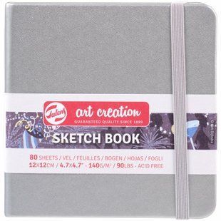 Блокнот для графіки Talens Art Creation 12х12 см 80 аркушів Shiny Silver Royal Talens, 9314044 5251 фото