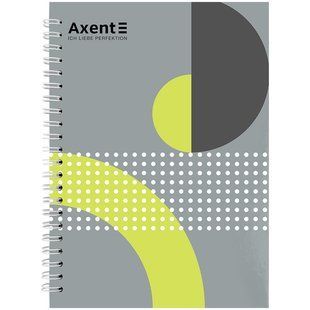 Блокнот А5 № 18 на спіралі 96 аркушів клітинка тверда обкладинка Axent 8032-18-A, 65329 5773 фото