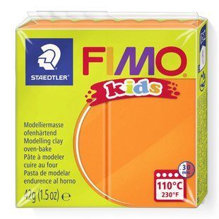 Полімерна глина Fimo Kids помаранчева 42 грама Staedtler, 80304 6742 фото