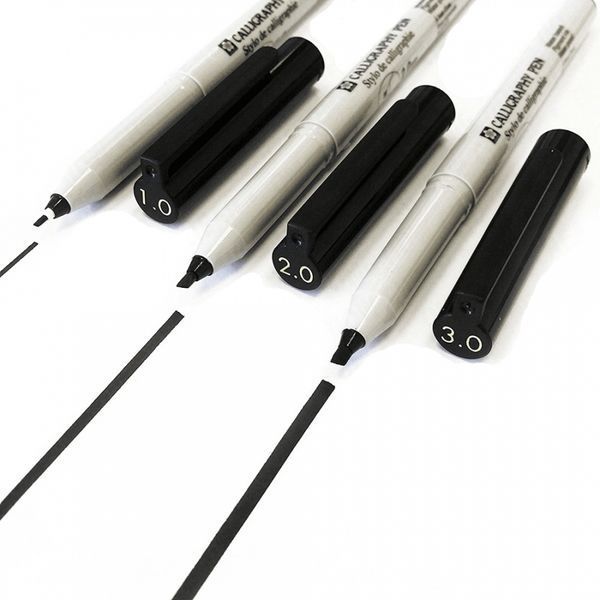 Ручка для каліграфії Sakura Calligraphy Pen чорна 1 мм XSMKN10#49, 387096 9203 фото