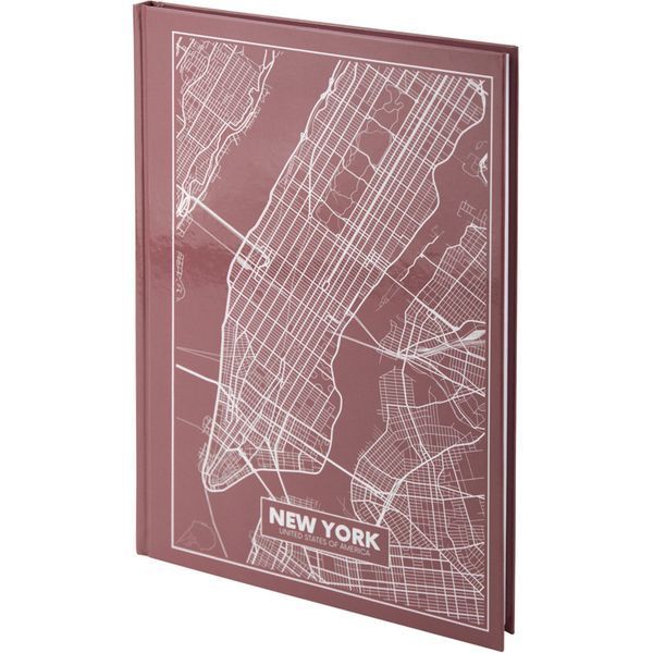 Книга записна А4 Axent Maps New York 96 аркушів клітинка тверда обкладинка 8422-543-A, 43050 2313 фото