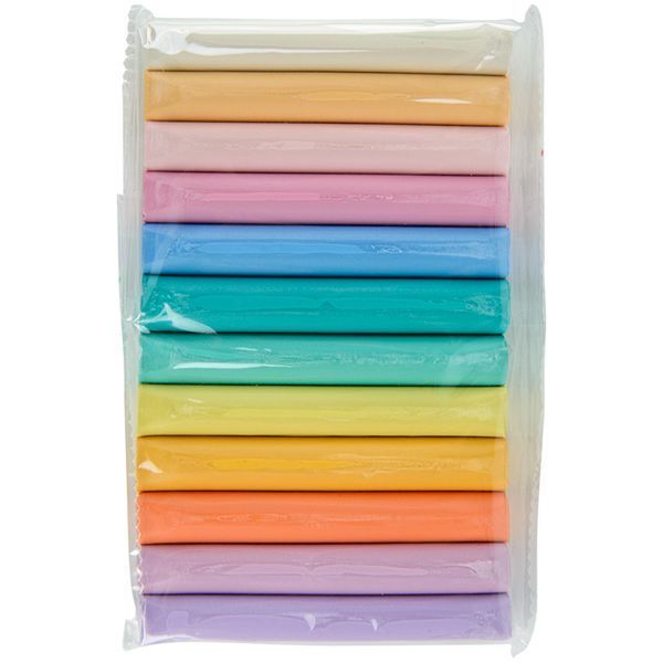 Пластилін восковий 12 пастельних кольорів 200 грам Kite Fantasy Pastel K22-086-2P, 62879 1399 фото