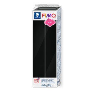 Полімерна глина Fimo Soft чорна 454 грами Staedtler, 80219 6192 фото