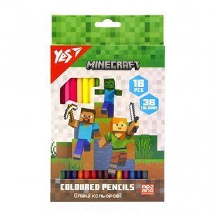 Олівці кольорові 18/36 кольорів Minecraft Yes, 290768 7962 фото