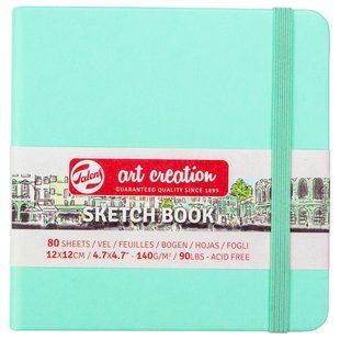 Блокнот для графіки Talens Art Creation 12х12cм 80 аркушів Fresh Mint Royal Talens, 9314034 5178 фото