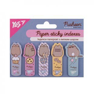Индексы бумажные 55х15 мм 100 штук 5x20 Pusheen Yes, 170438 7788 фото