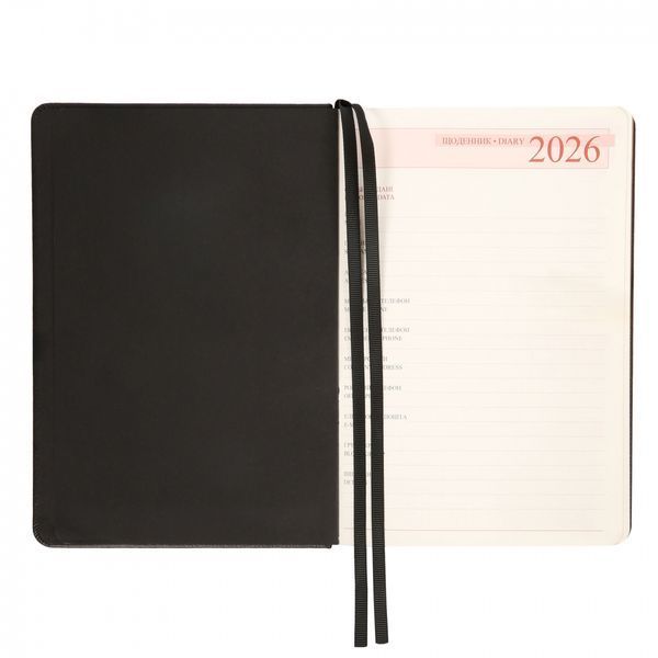 Ежедневник А5 датированный 2026 твердый 368 стр. Ottavio Leo Planner, 252684 8881 фото