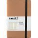 Книга записная А5 125х195 мм 96 листов клетка золотистая Partner Soft Axent 8206-35-A, 36939 717 фото 1