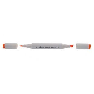 Скетч маркер двухсторонний оранжевый Santi SM-12, 390513 5513 фото
