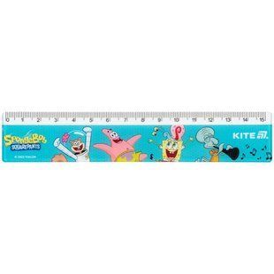 Лінійка пластикова 15 см Kite Sponge Bob SB25-090, 71093 8202 фото