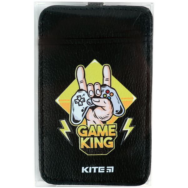 Бейдж вертикальный с карабином черный Kite K21-297-01, 47997 2182 фото