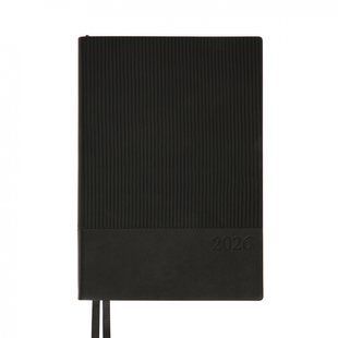 Ежедневник А5 датированный 2026 мягкий черный 368 стр. Velvet Leo Planner, 252638 8884 фото