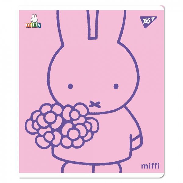 Зошит шкільний А5 12 аркушів коса лінія Miffy YES, 767501 7615 фото
