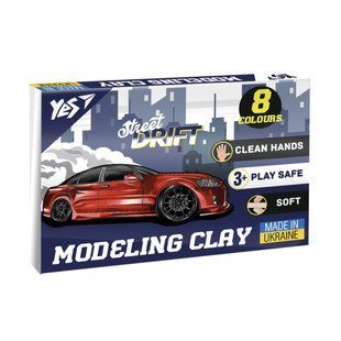 Пластилін 8 кольорів 160 грам Drift King YES, 540660 7422 фото