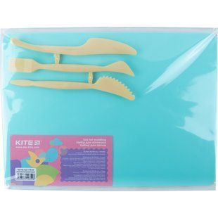 Дощечка для ліплення 18x25 см + 3 стеки мятний Classic K-1140-18 Kite, 67741 5331 фото