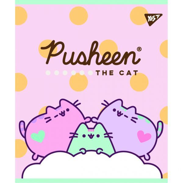 Зошит шкільний А5 18 аркушів лінія Pusheen YES, 766826 7598 фото