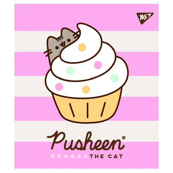 Зошит шкільний А5 18 аркушів лінія Pusheen YES, 766826 7598 фото
