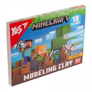 Пластилін 18 кольорів 360 грам Minecraft YES, 540678 5367 фото