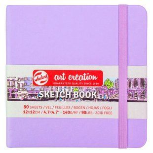Блокнот для графики Talens Art Creation 12х12 см 80 листов Pastel Violet Royal Talens, 9314134 5176 фото