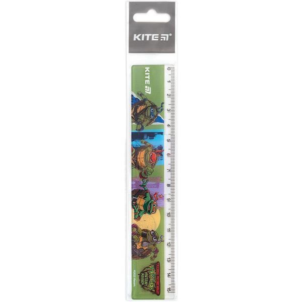 Линейка пластиковая 15 см Kite Ninja Turtles NT25-090, 71094 8205 фото