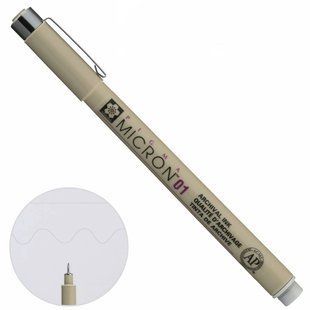 Лінер сірий світлий Sakura PIGMA Micron 0,25 мм XSDK01#42, 333659 6956 фото