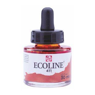 Краска акварельная жидкая Ecoline (411) сиена жженая 30 мл Royal Talens, 11254111 4290 фото