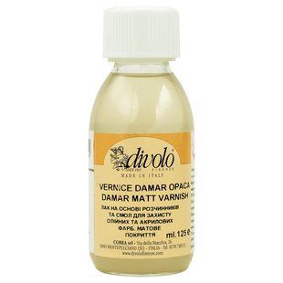 Лак дамарный матовый 125 мл Divolo, 665946 8936 фото