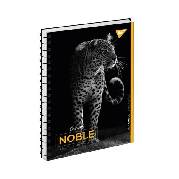 Блокнот А5 Noble 80 аркушів клітинка спіраль тверда обкладинка YES, 151974 7619 фото