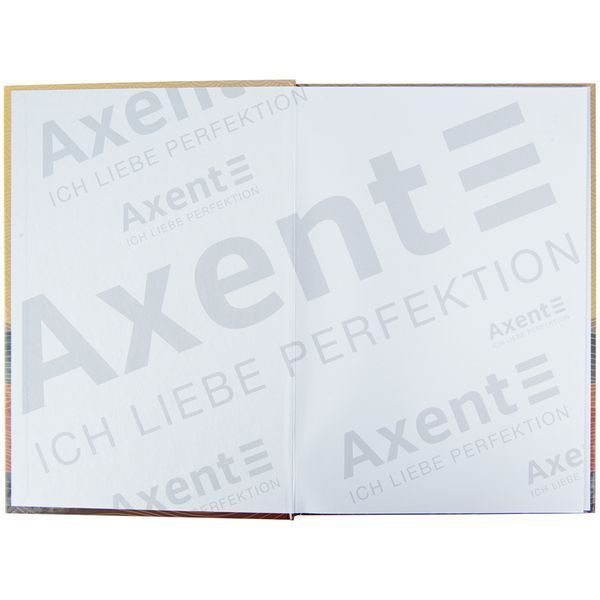Книга записная А4 96 листов клетка твердая обложка Waves бронзовая Axent 8422-563-А, 64658 2328 фото