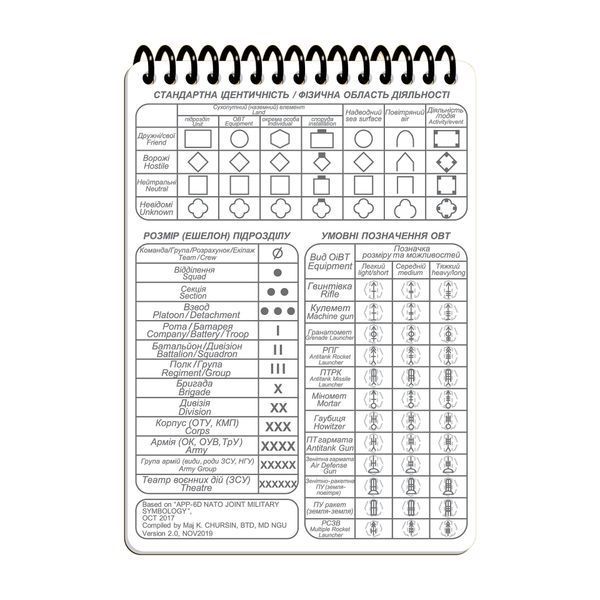 Блокнот тактический огневая группа - отделение НГУ А6 Ecopybook Tactical, 9062773 6085 фото