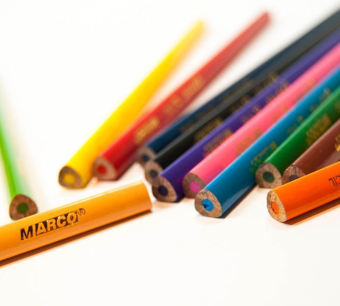 Олівці кольорові Marco Grip-Rite 12 кольорів 9100-12CB, 245162 4365 фото