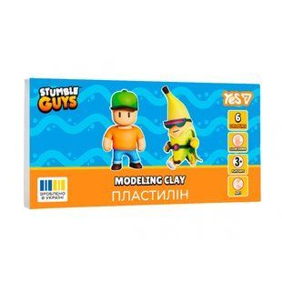 Пластилін 6 кольорів 120 грам Stumble Guys YES, 540725 9220 фото