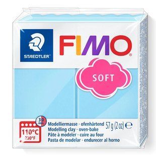 Полімерна глина Fimo Soft аквамарин 57 грам Staedtler, 8020305 1485 фото