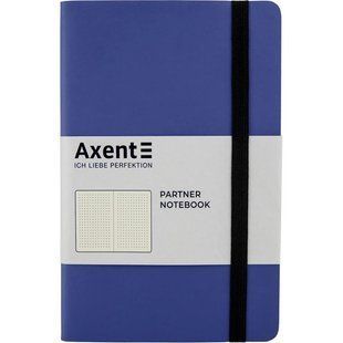Книга записна А5 125х195 мм крапка 96 аркушів синій темний Partner Soft Axent 8312-02-A, 43165 7881 фото