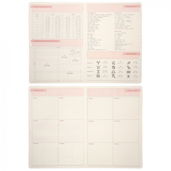 Щоденник А5 недатований 320 стор мякий бежевий Secret Leo Planner, 252702 8868 фото