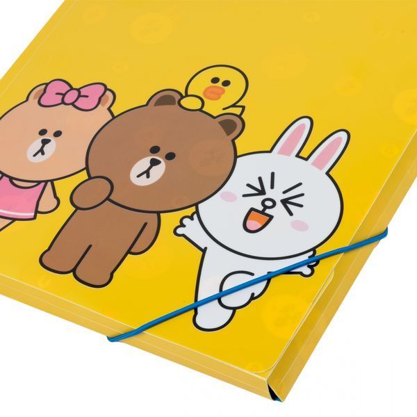 Папка A4 на резинке Line Friends YES, 492098 7450 фото