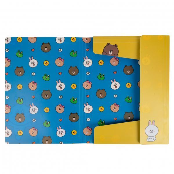 Папка A4 на резинке Line Friends YES, 492098 7450 фото