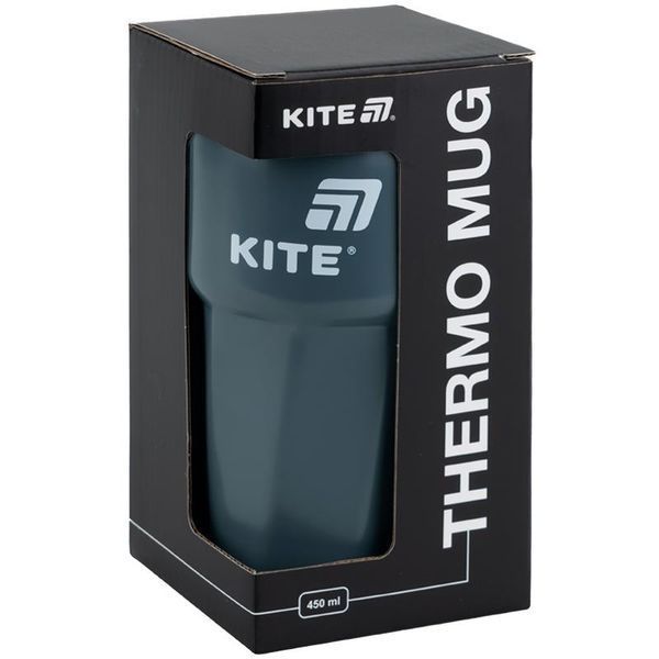 Термокружка 450 мл сіра Kite K25-1220-1, 70714 7710 фото