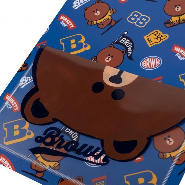 Папка A4 з 20 файлами з кишенею Line Friends Brown YES, 492109 7453 фото
