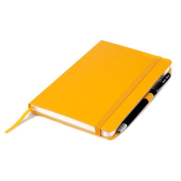 Книга записная А5 125х195 мм клетка 96 листов желтая Partner Axent 8201-08-A, 39766 7885 фото