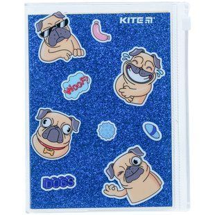 Блокнот А6+ 80 аркушів клітинка силіконова обкладинка Kite Blue dogs K22-462-4, 62286 1933 фото