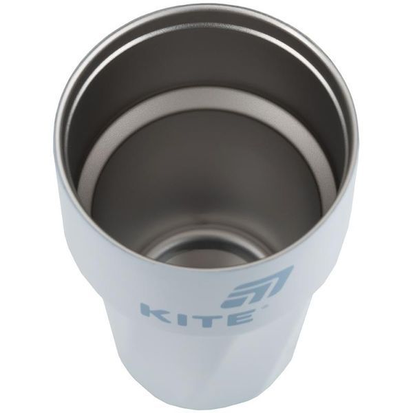 Термокружка 450 мл сіро-блакитна Kite K25-1220-2, 70715 7711 фото
