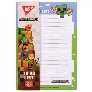 Бумага для заметок с магнитом блок 52 листа To Do Minecraft YES, 170338 7405 фото