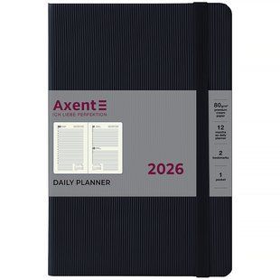 Ежедневник датированный 2026 год Axent Partner Lines 145х210 мм черный 8815-26-01-A, 72791 8900 фото