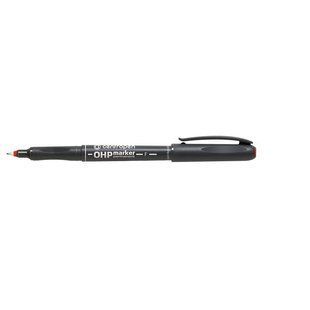 Маркер перманентный Centropen OHP красный 0,6 мм 2636/02, 01596 4230 фото